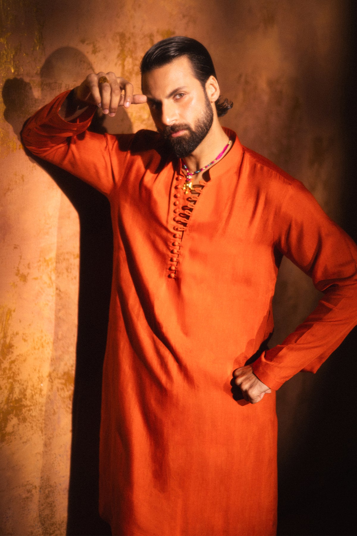 Tangerine Kurta Shalwar