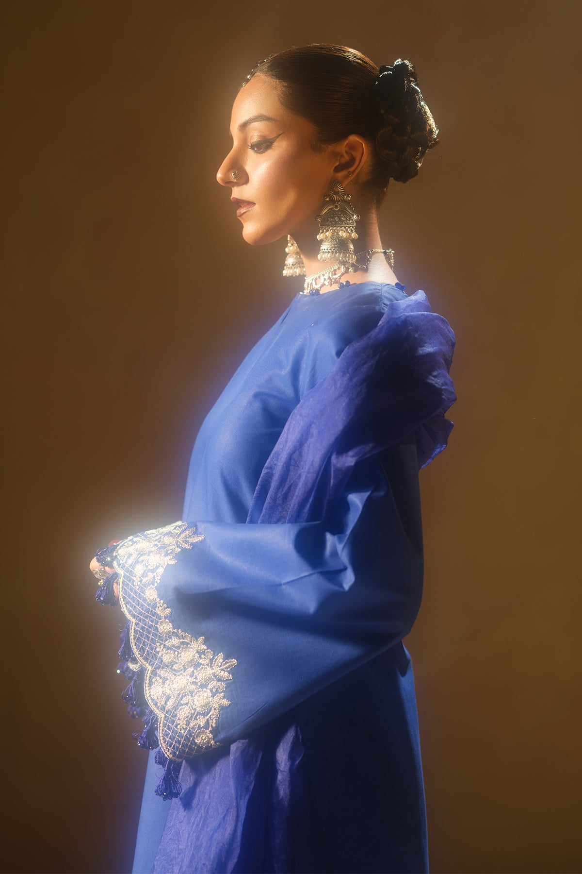 Deep Blue Kurta Shalwar Set