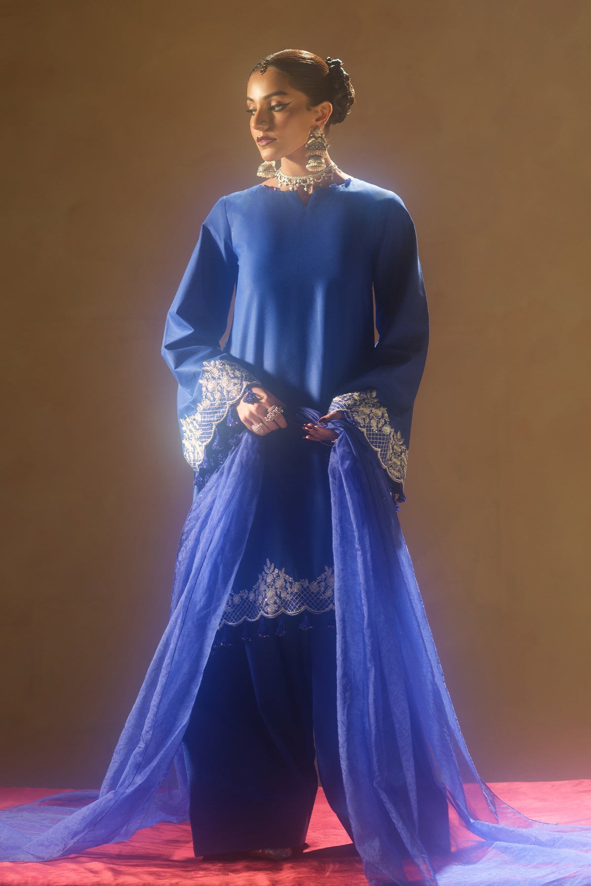 Deep Blue Kurta Shalwar Set