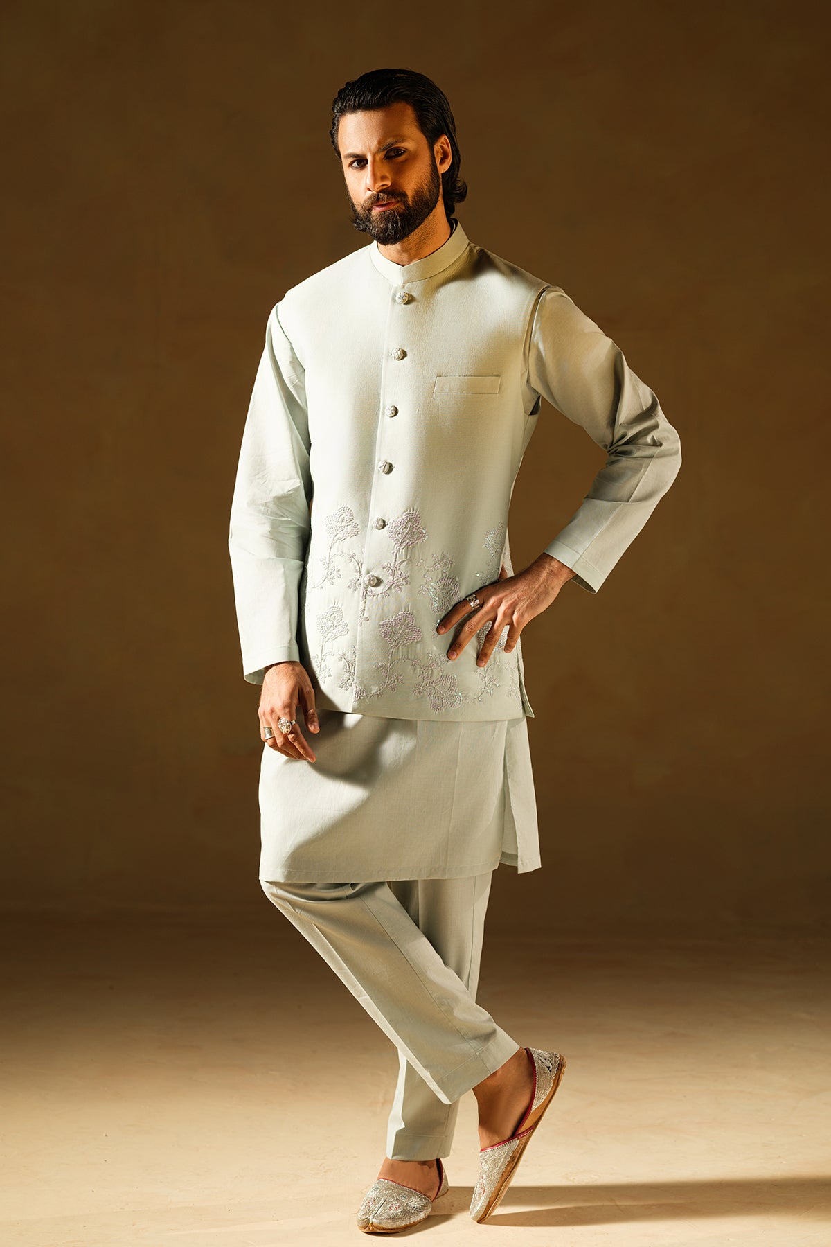 Mist Green Waistcoat Set – Shop Local Original