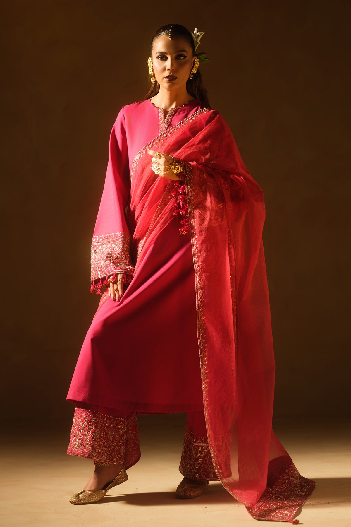 Ruby Red Kurta Set
